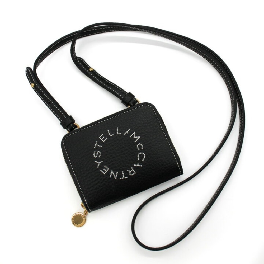 Stella McCartney Black and Cream Mini Crossbody Bag - Picture 4 of 16
